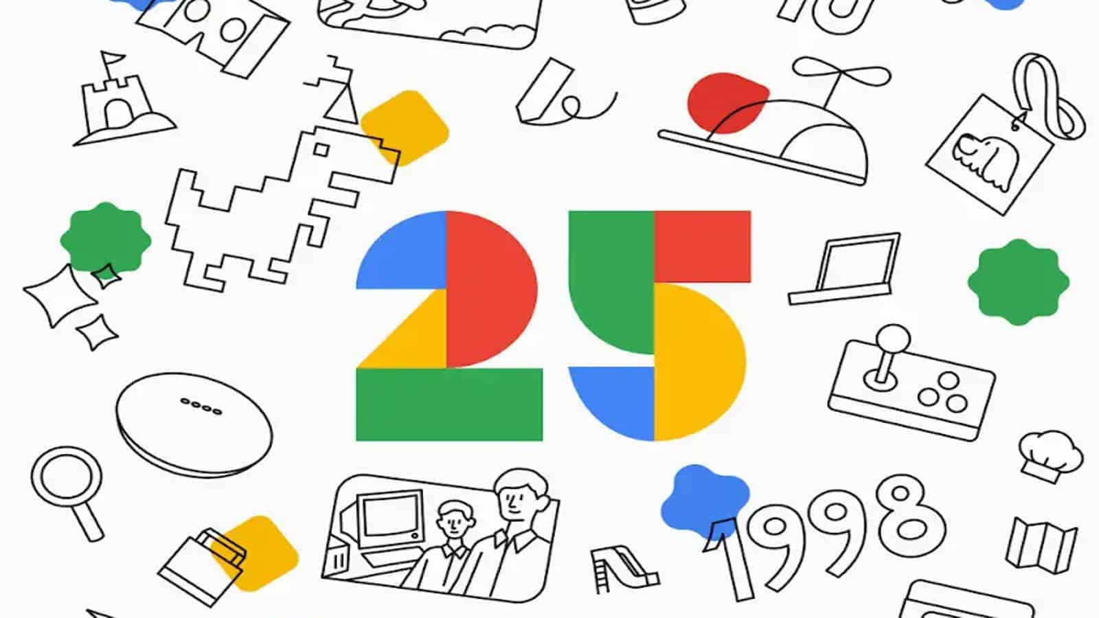 Celebrando o 25º Aniversário do Google